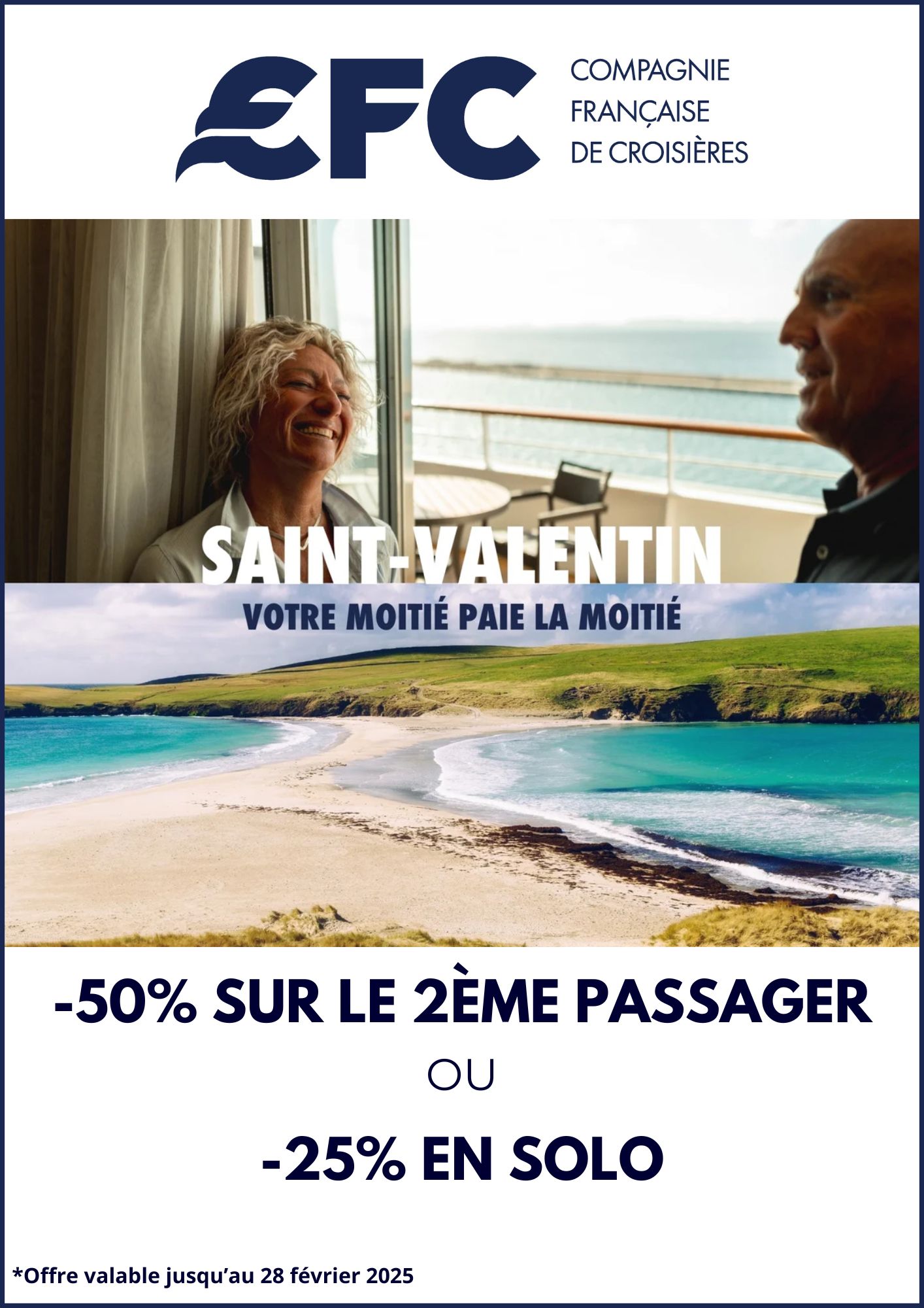 Offre CFC : -50% sur le deuxième passager