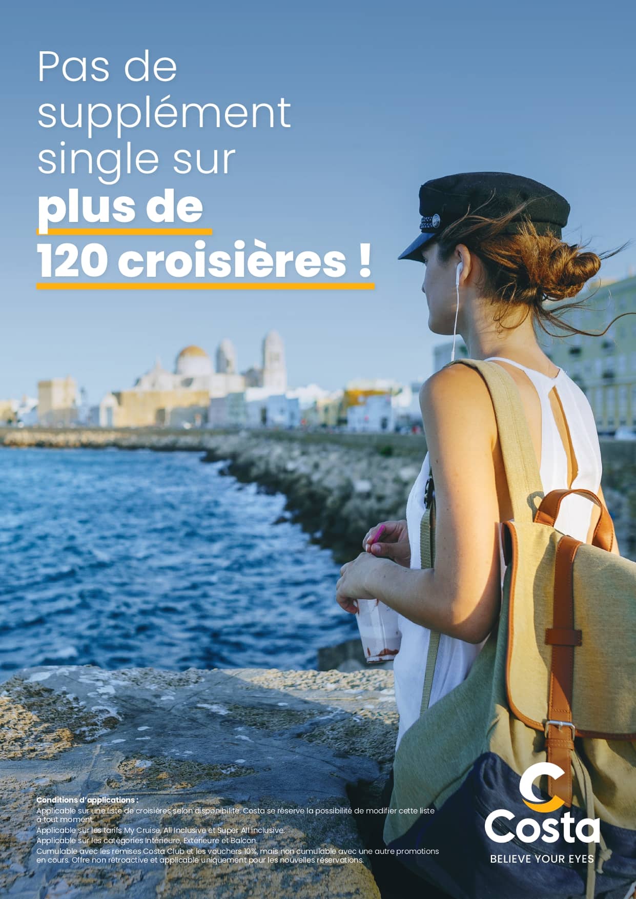 Offre Costa : Supplément SINGLE offert