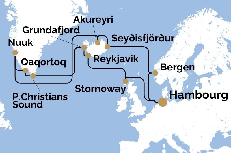 DPART DOMICILE + VOLS INCLUS : cosse, Islande, Groenland & Norvge